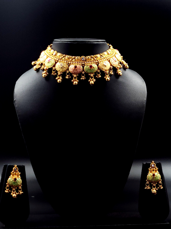 Maharani Meenakari Choker