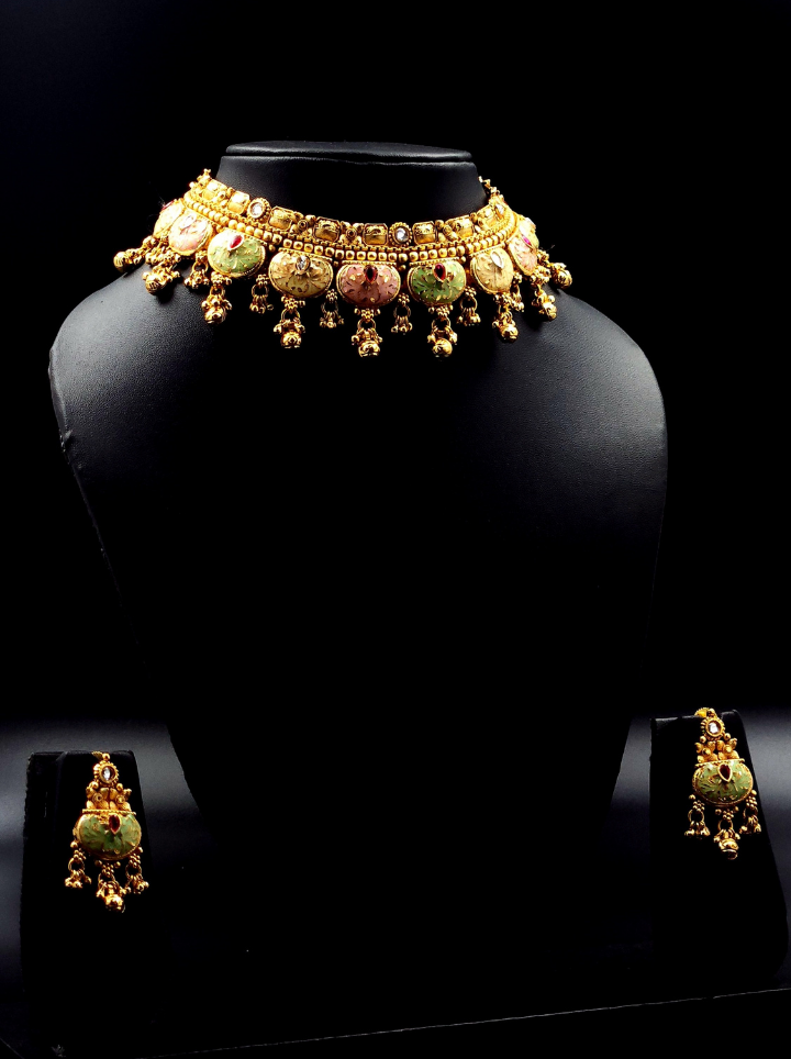 Maharani Meenakari Choker