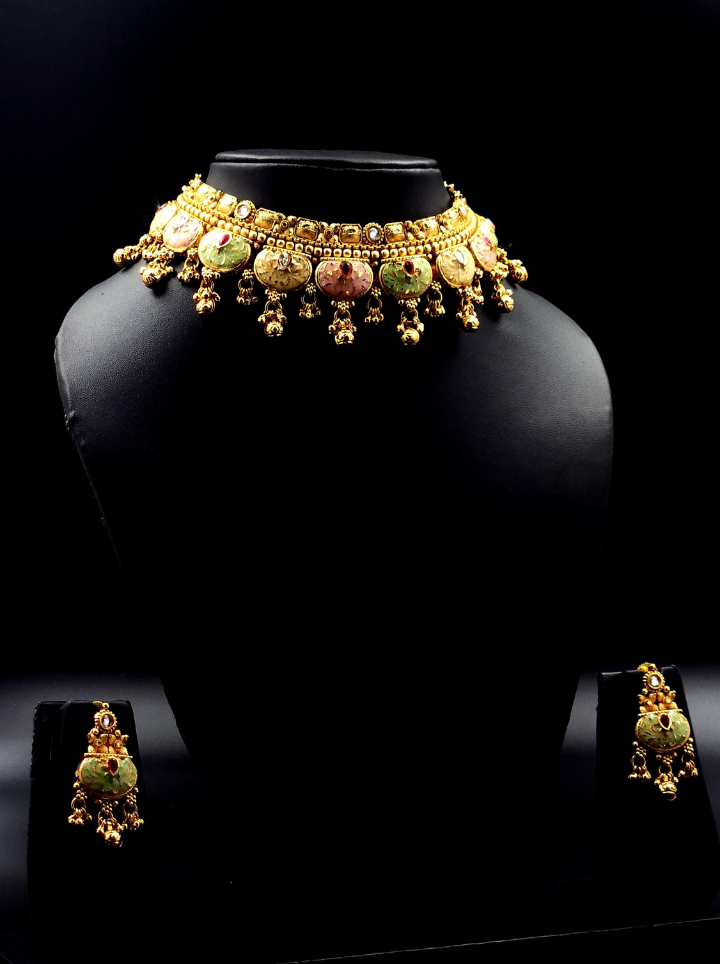 Maharani Meenakari Choker