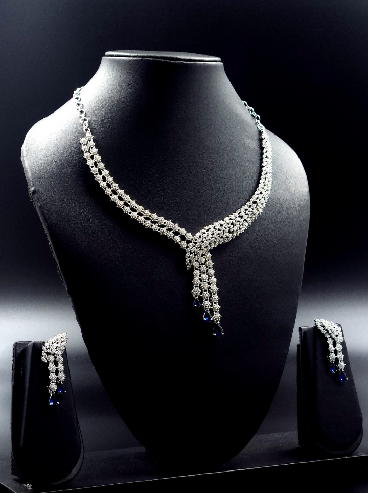 White Stones/AD Diamond Necklace