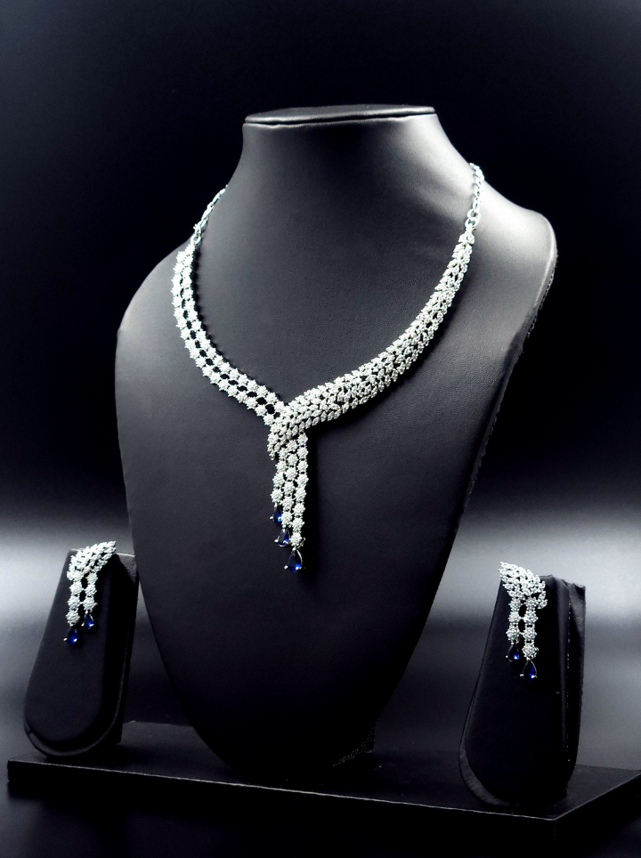 White Stones/AD Diamond Necklace