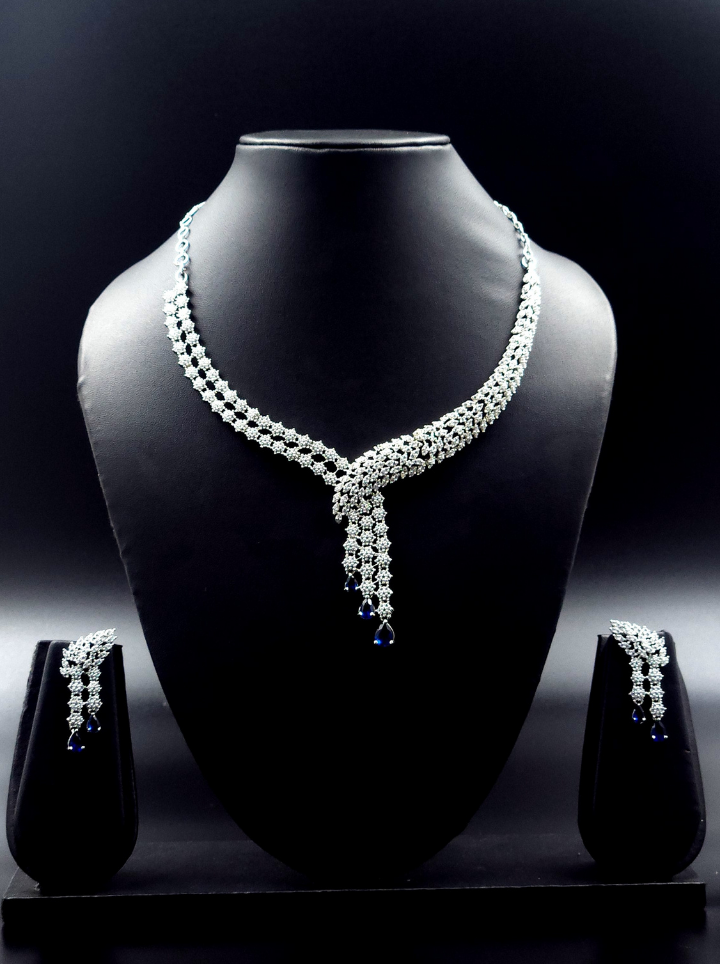 White Stones/AD Diamond Necklace