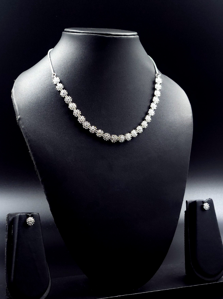 American Diamond Jewellery Set