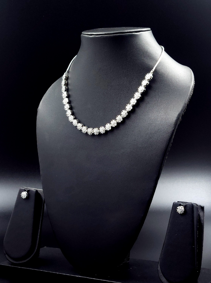 American Diamond Jewellery Set