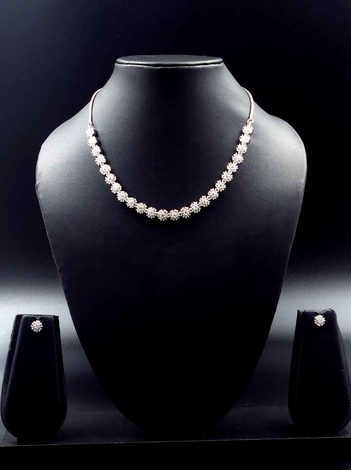 American Diamond Jewellery Set