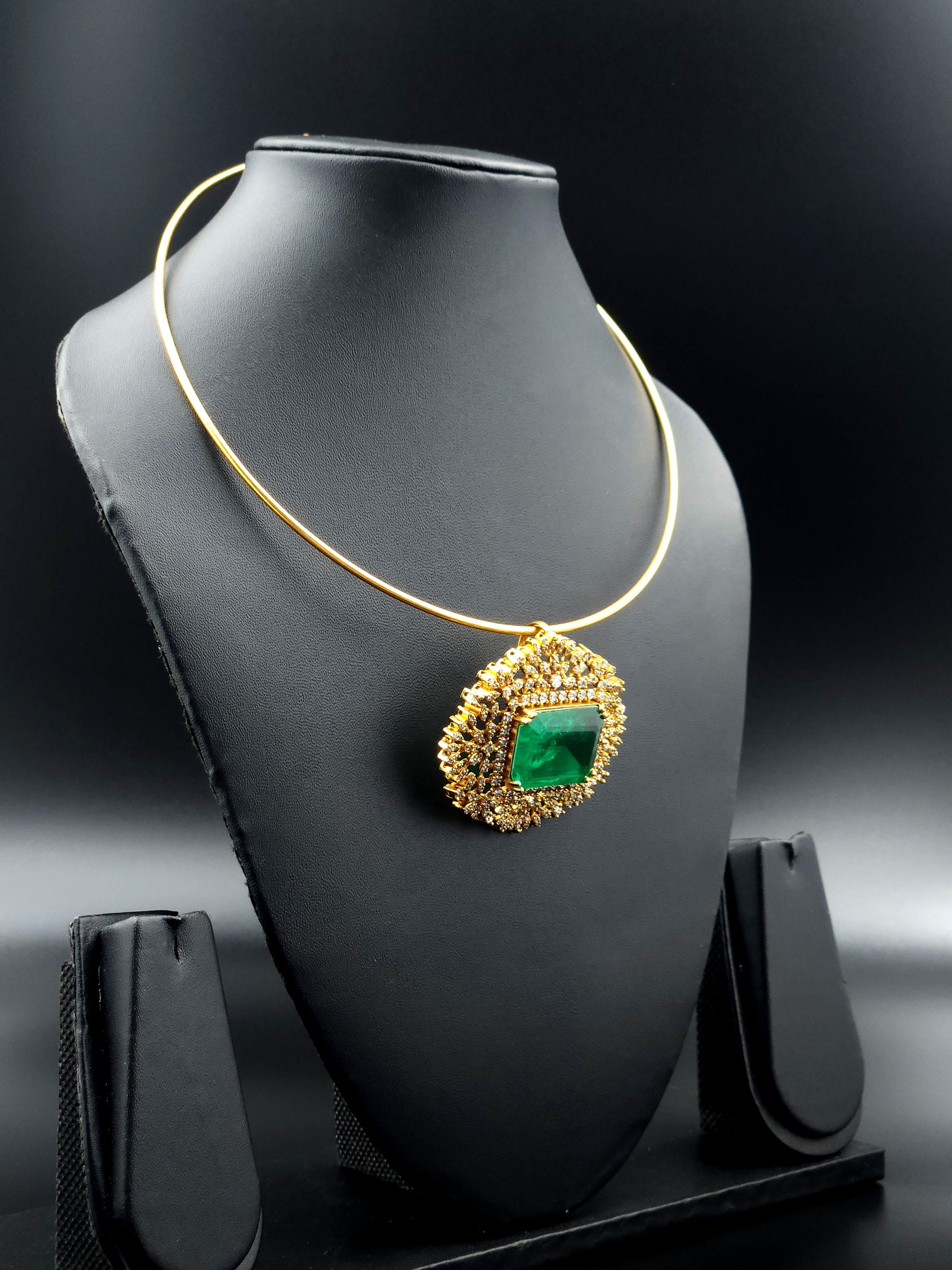 Hasli Green AD stone Chokar
