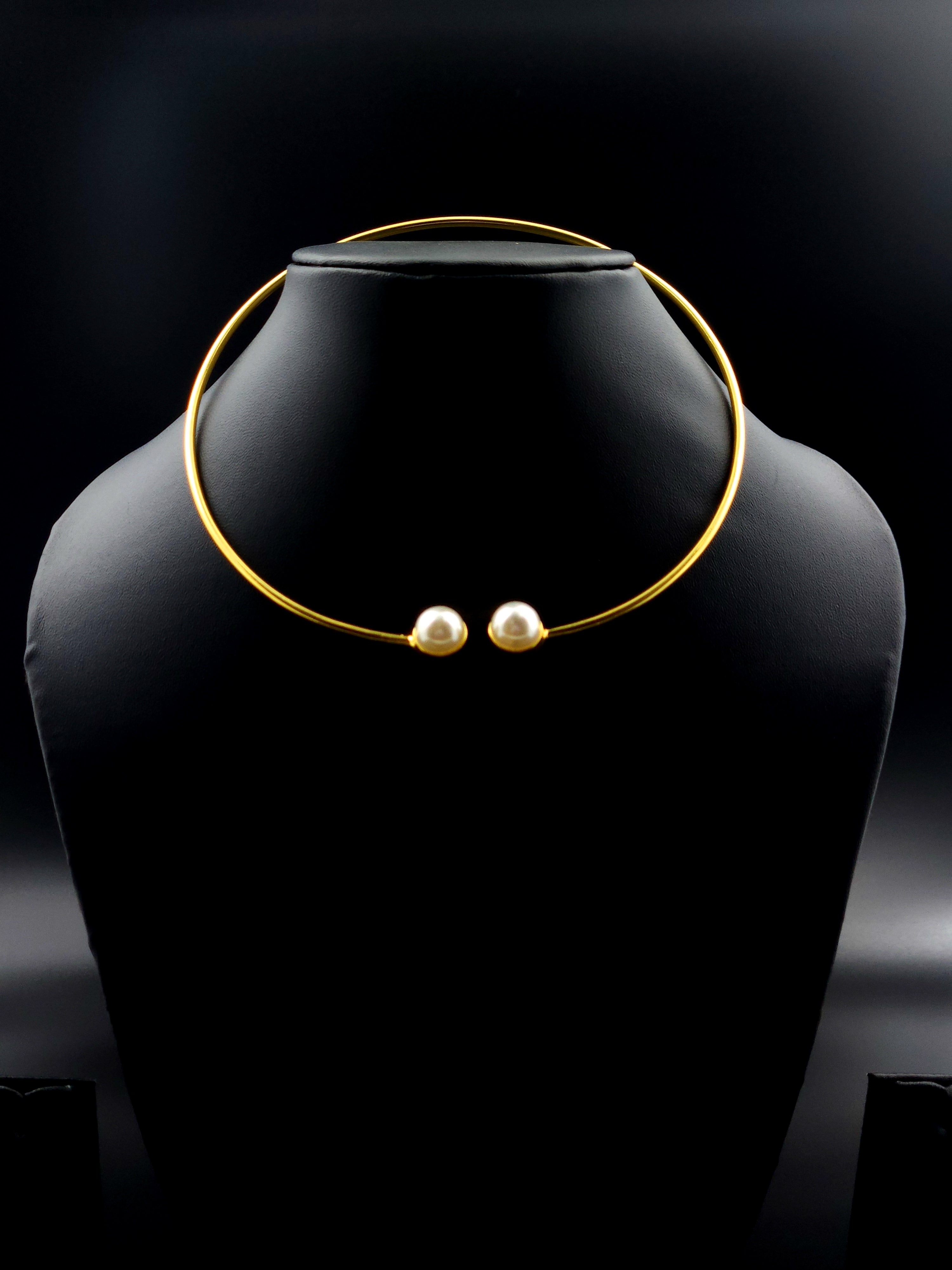 Partywear Pearl Neck Cuff