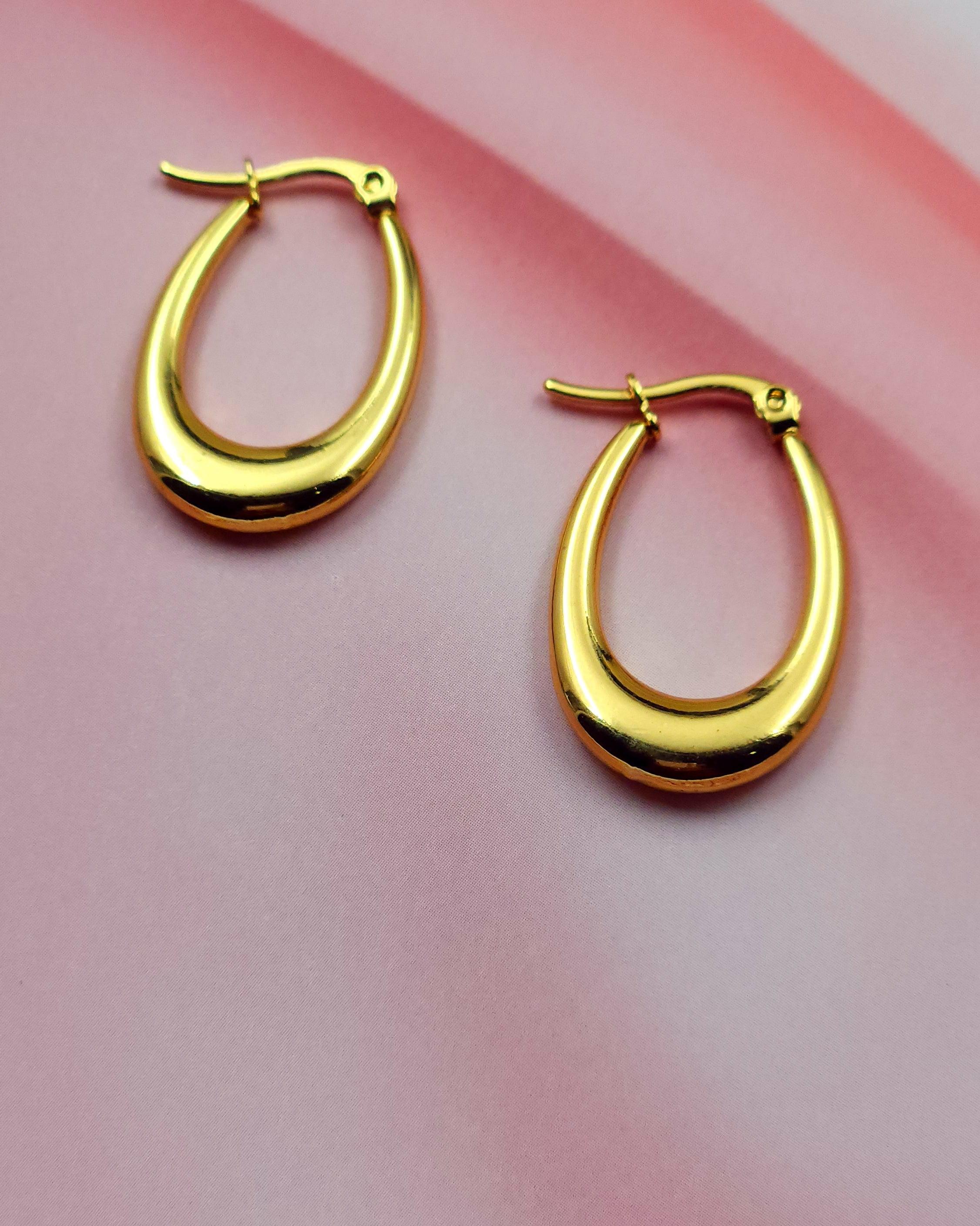 Golden Hoops Earrings