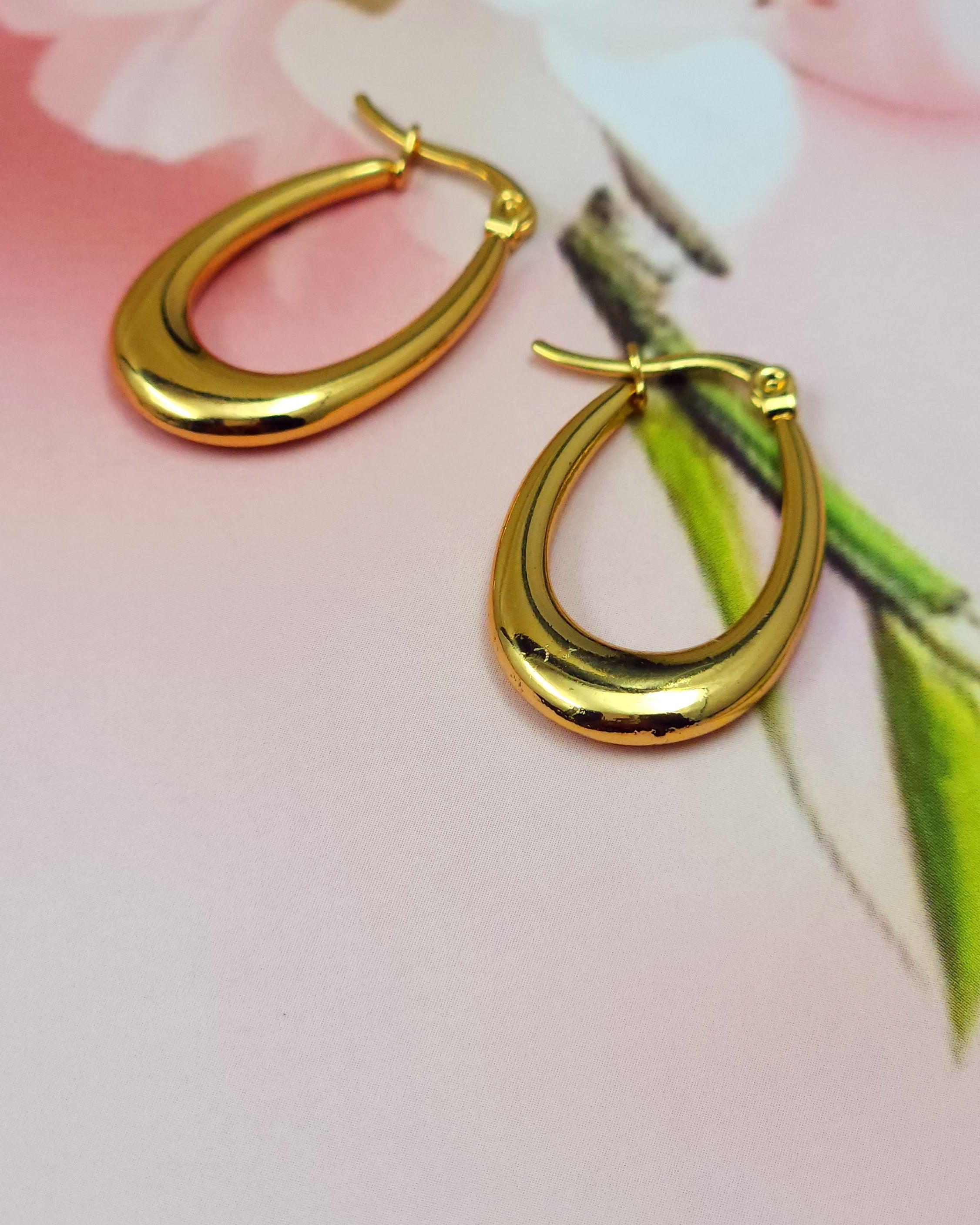 Golden Hoops Earrings
