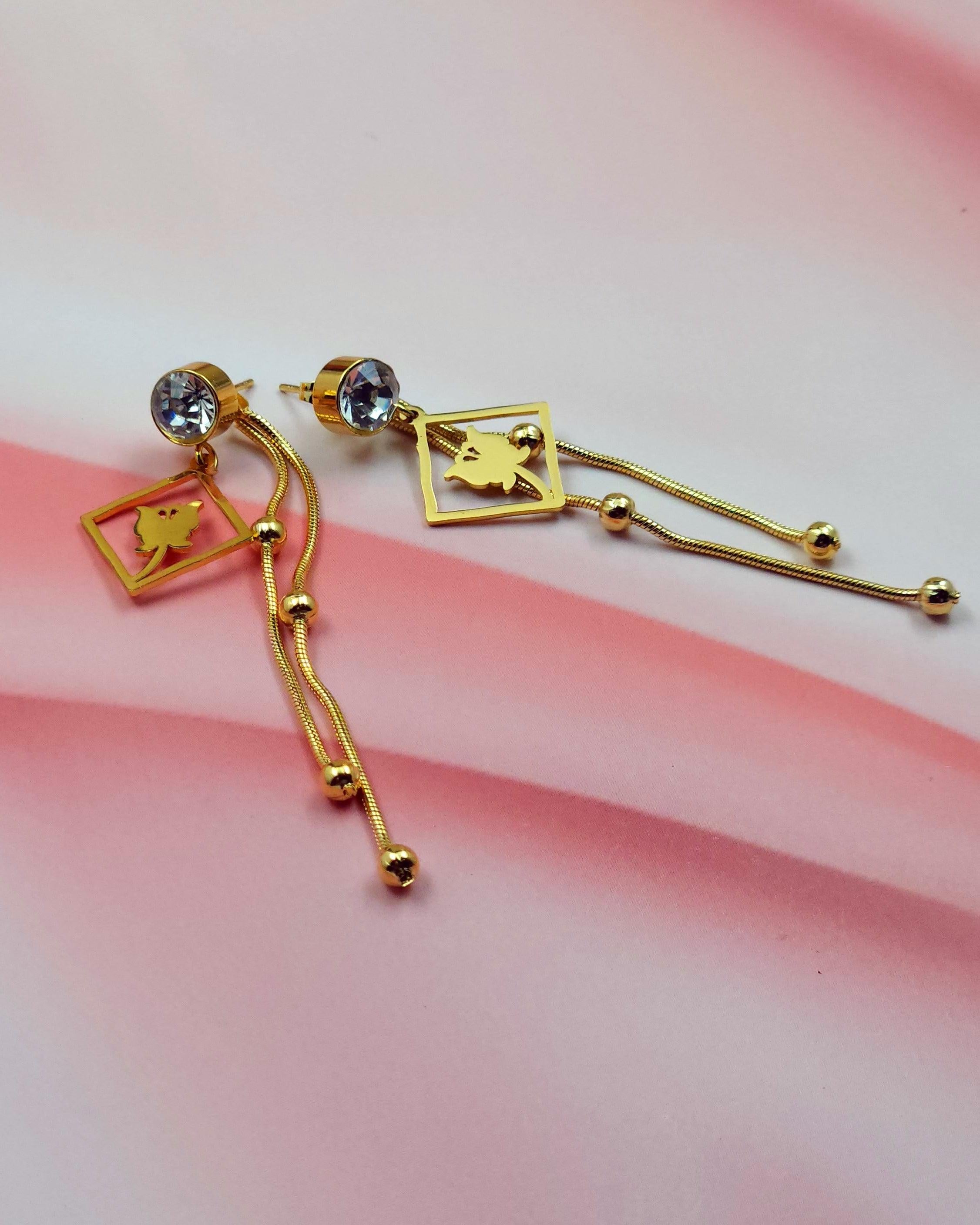 Golden Drop Earrings