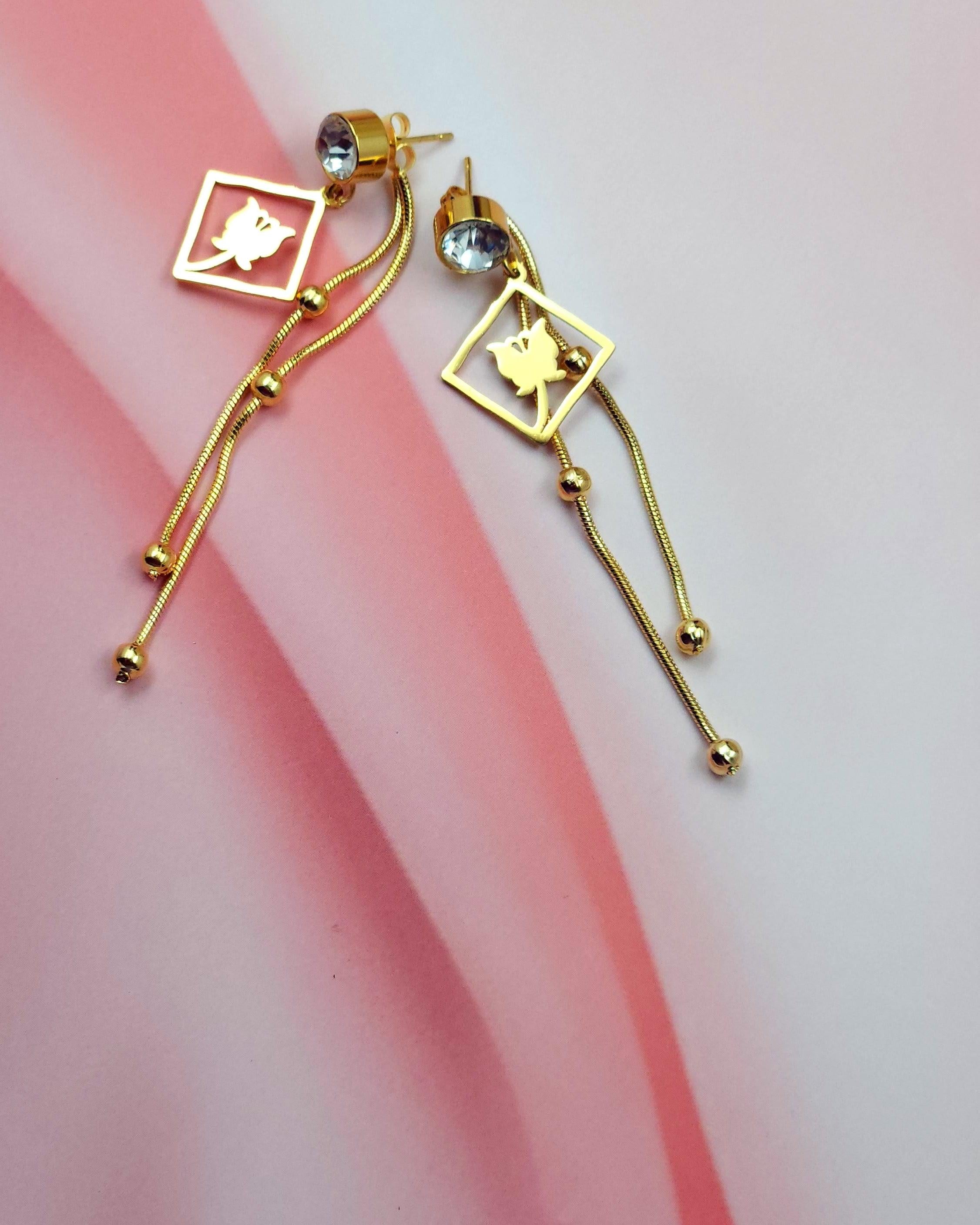 Golden Drop Earrings