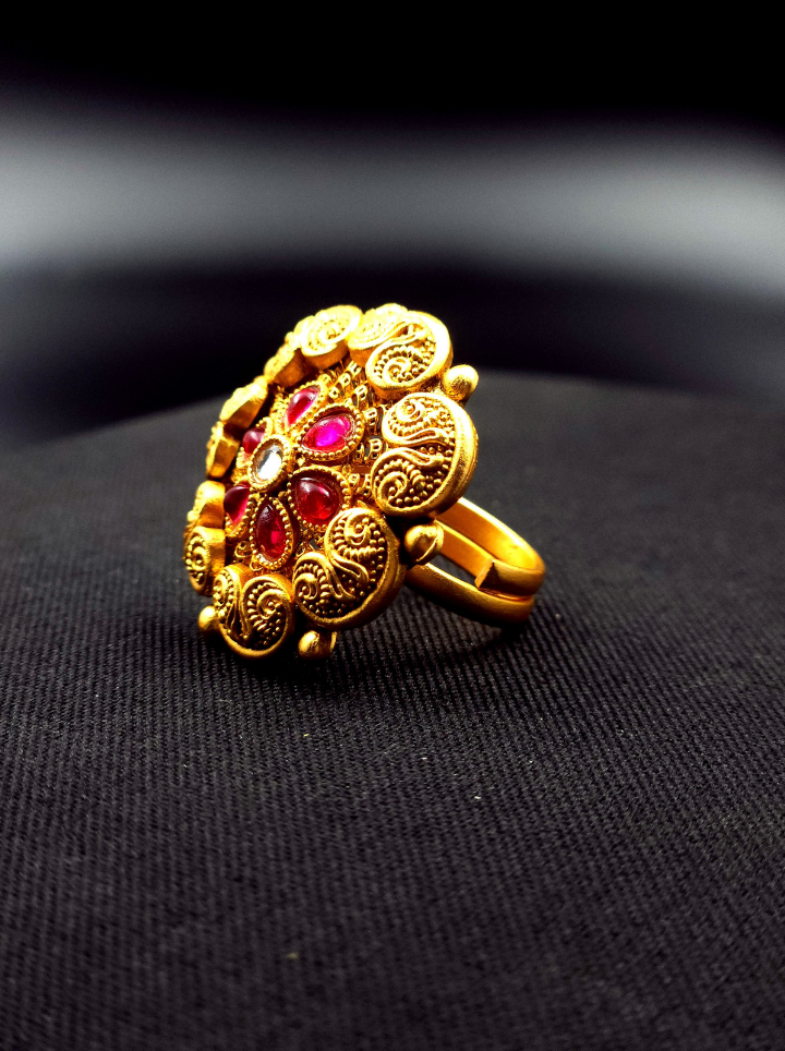 Antique Round Adjustable  Ring