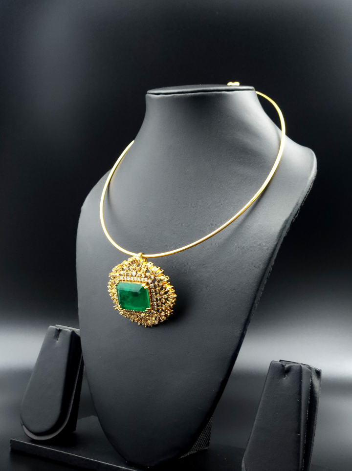 Hasli Square AD Stone Neckpiece
