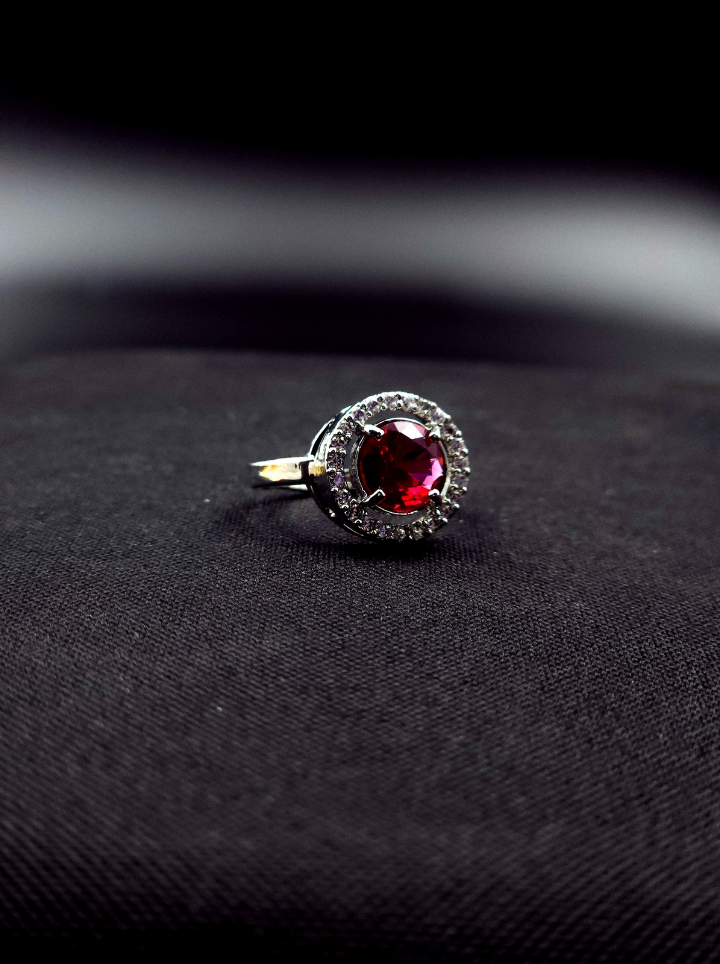 Ruby Radiance Adjustable Ring