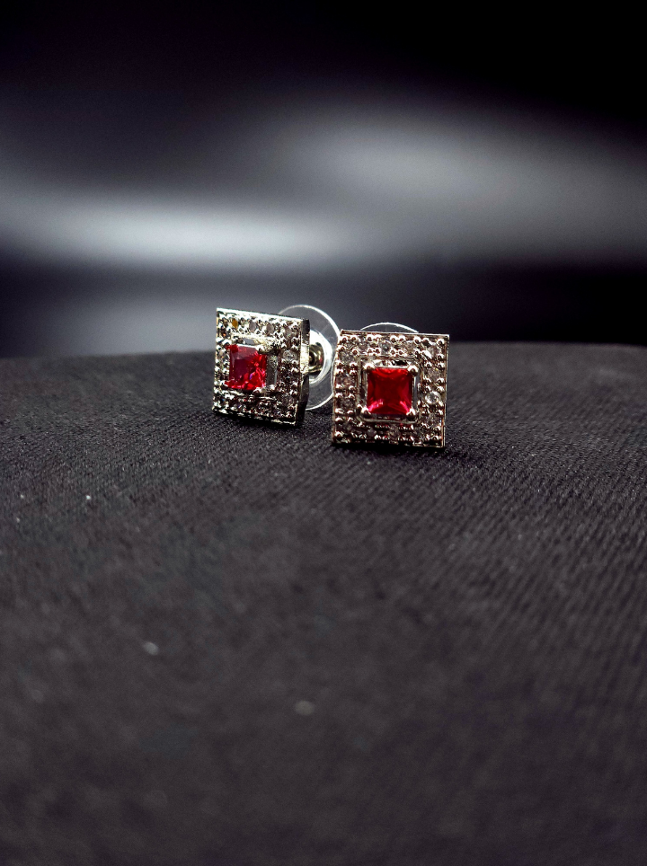 Small Ruby Earrings