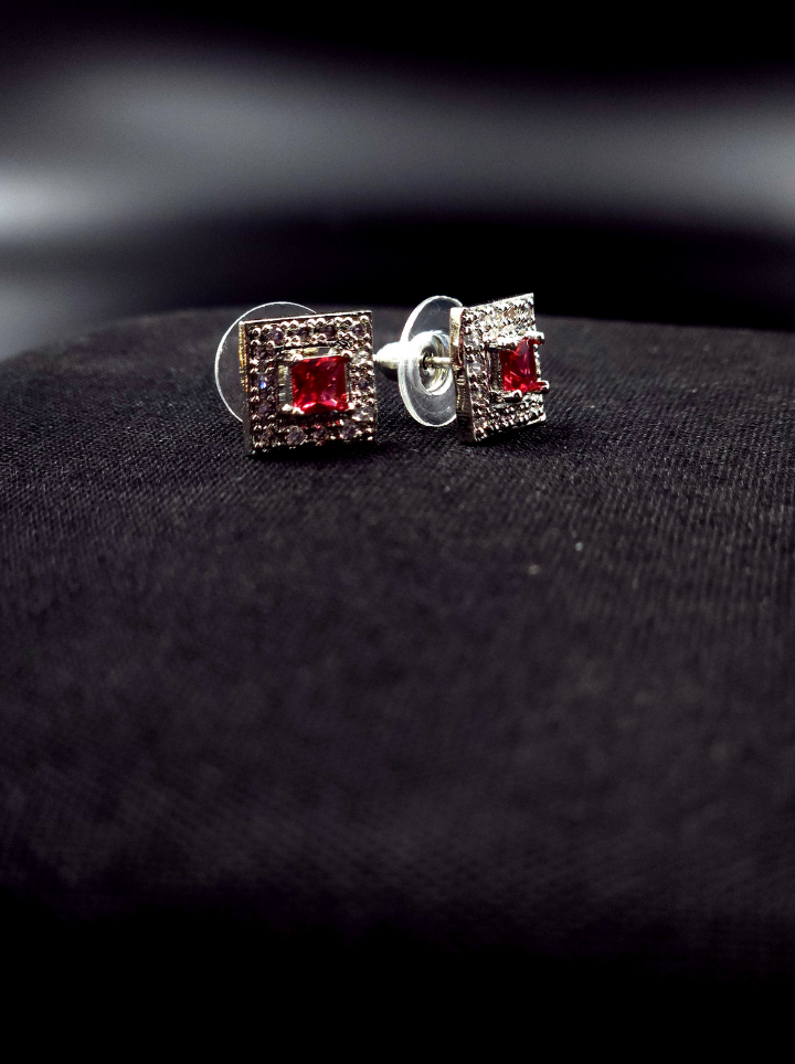 Small Ruby Earrings