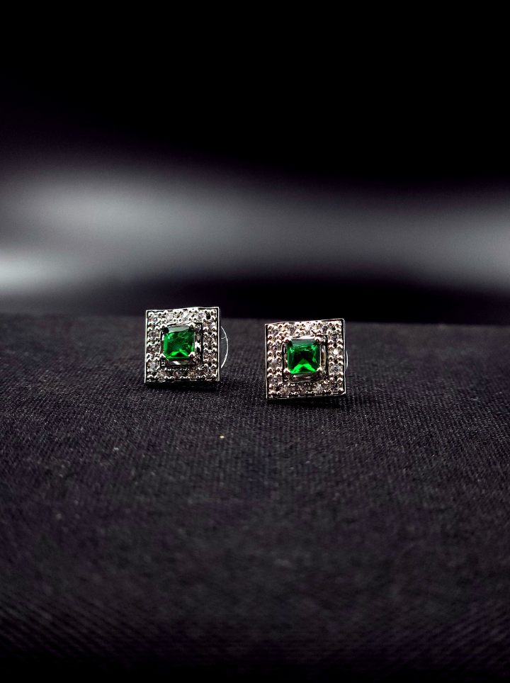Green Stone Earring