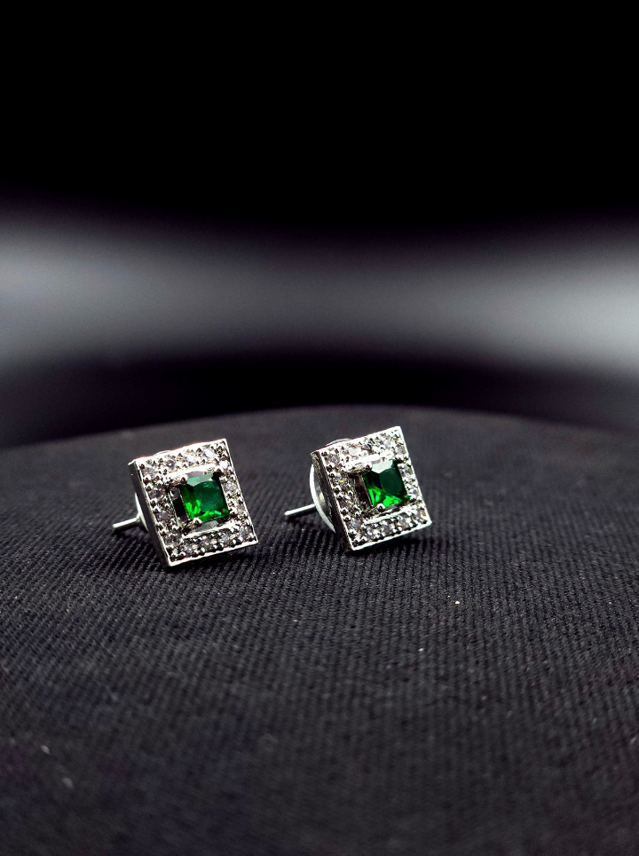 Green Stone Earring