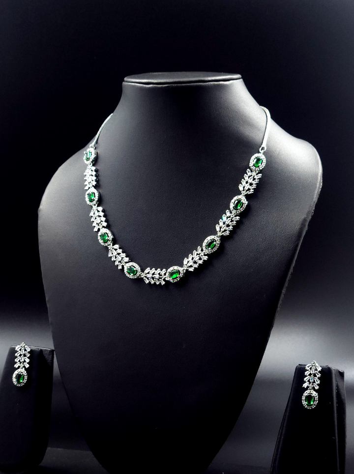 American Diamond Emerald set