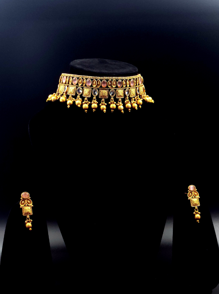 Royal Temple Bridal Choker Set