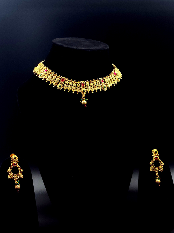 Royal Temple Bridal Choker Set