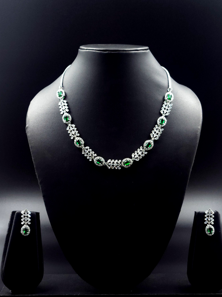 American Diamond Emerald set