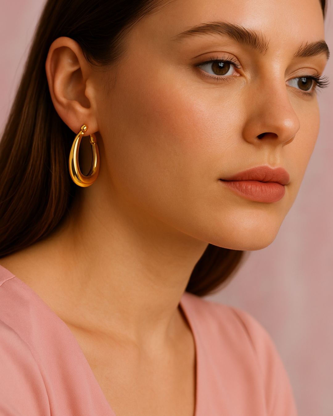 Golden Hoops Earrings