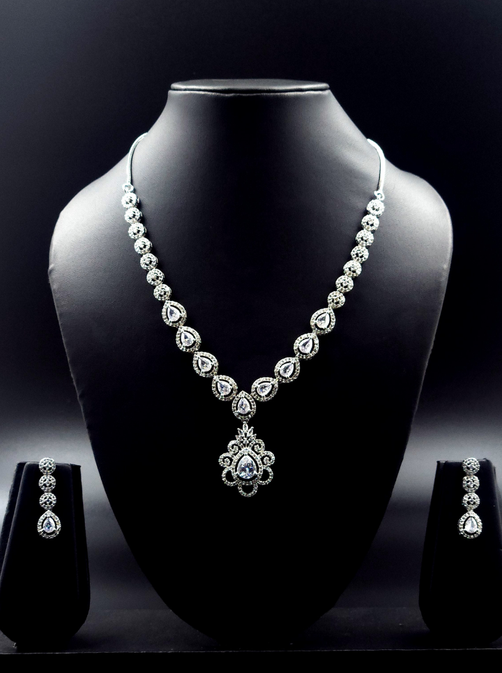 American Diamond Drop Pendent