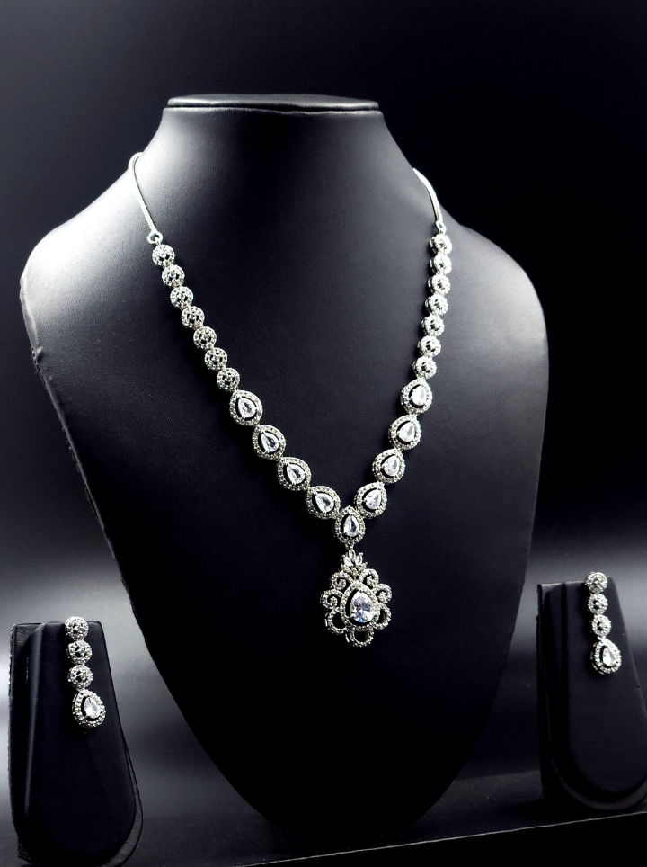American Diamond Drop Pendent