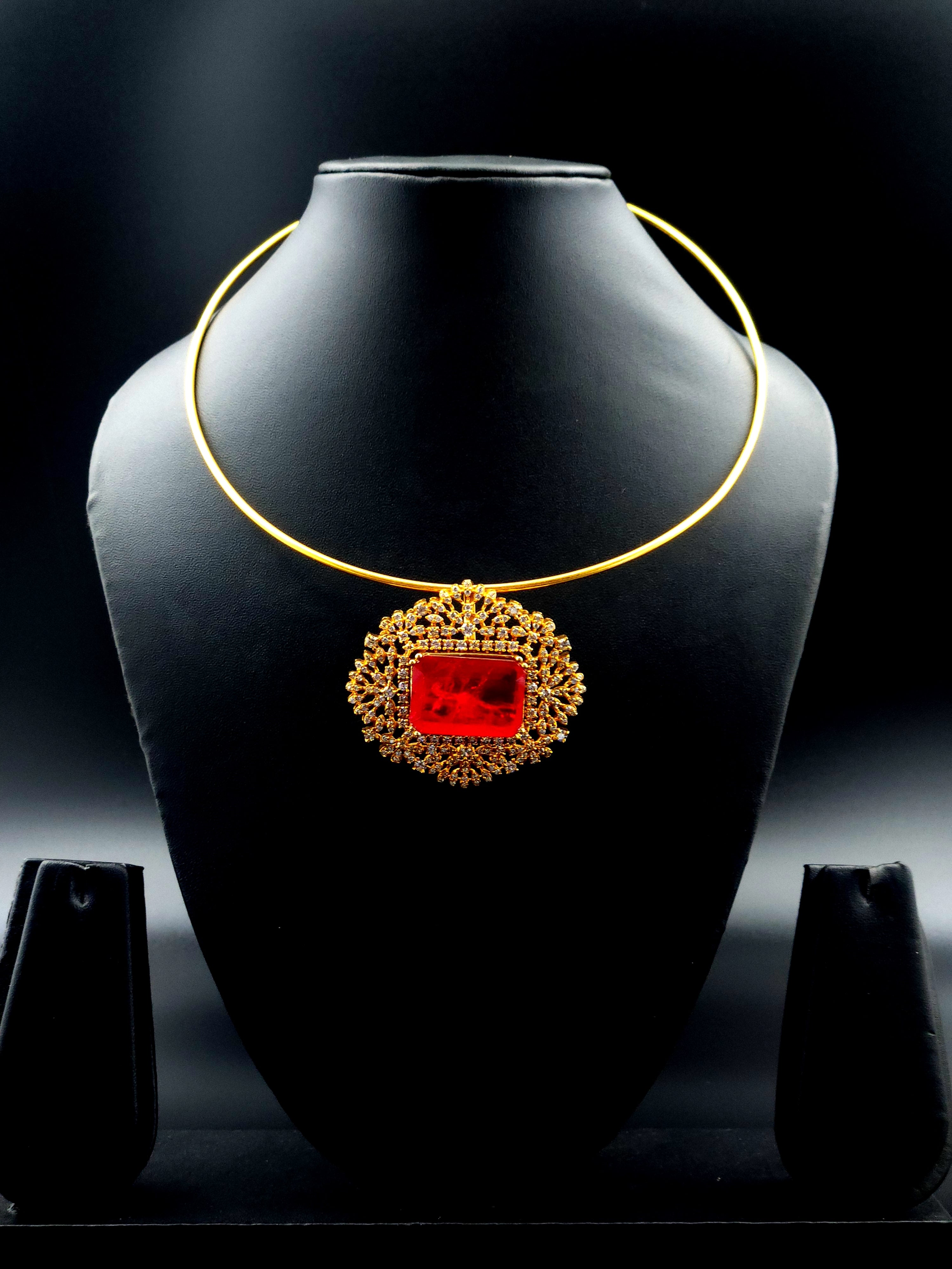 AD Ruby Stone Hasli Chokar