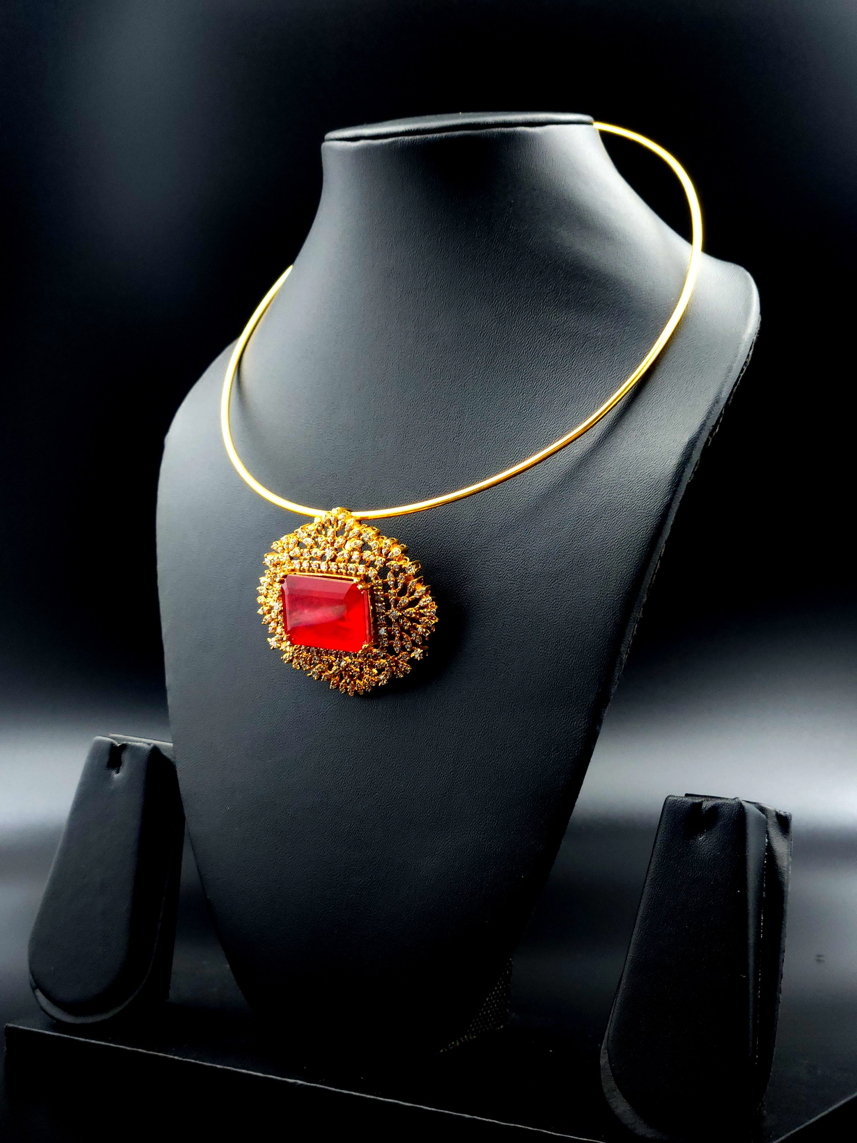 AD Ruby Stone Hasli Chokar