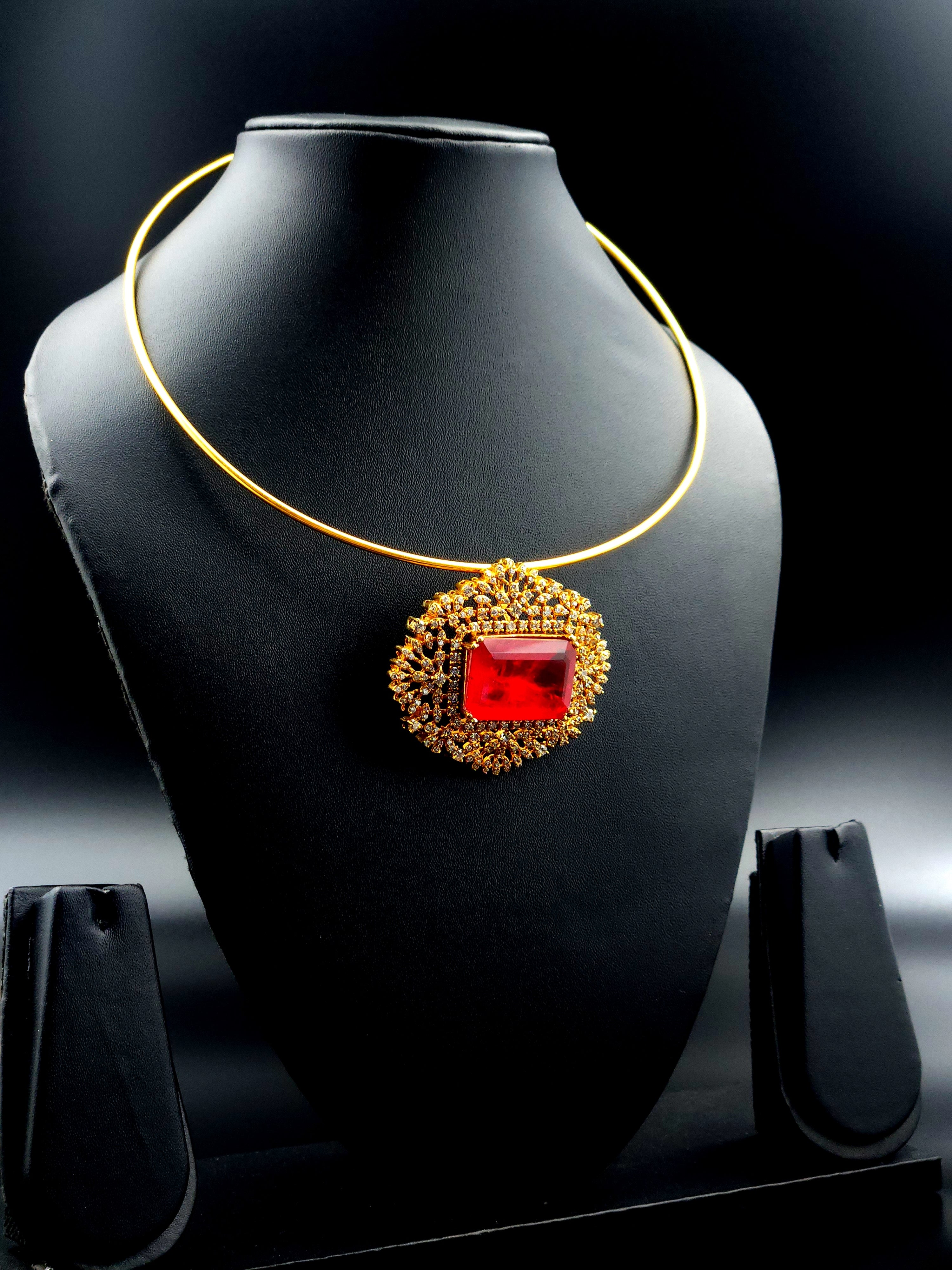 AD Ruby Stone Hasli Chokar