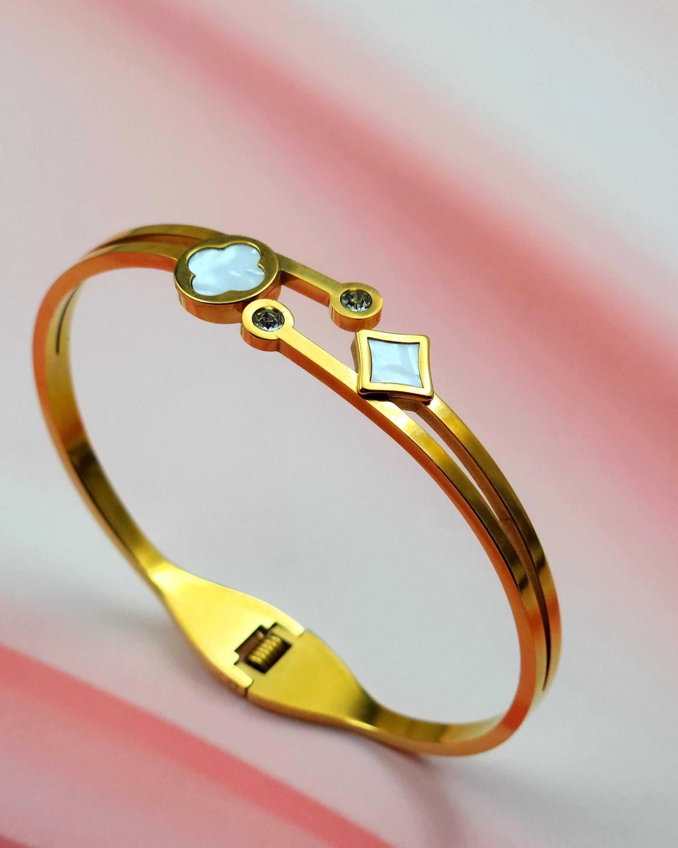 White Charm Bracelet