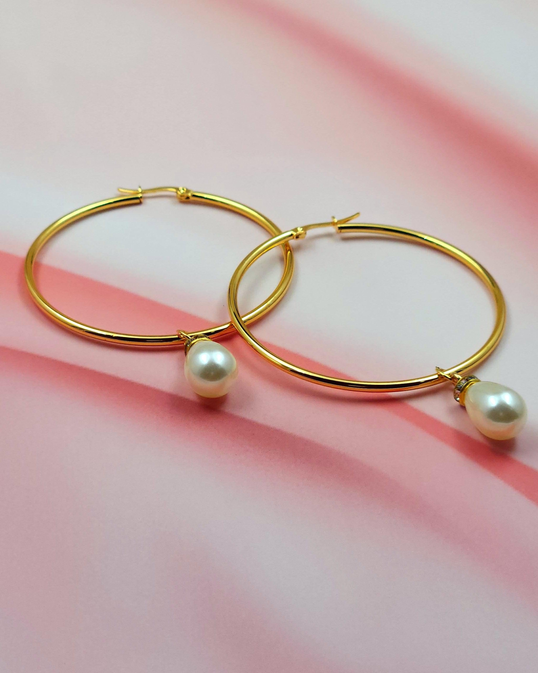 Bow Hoop Earrings