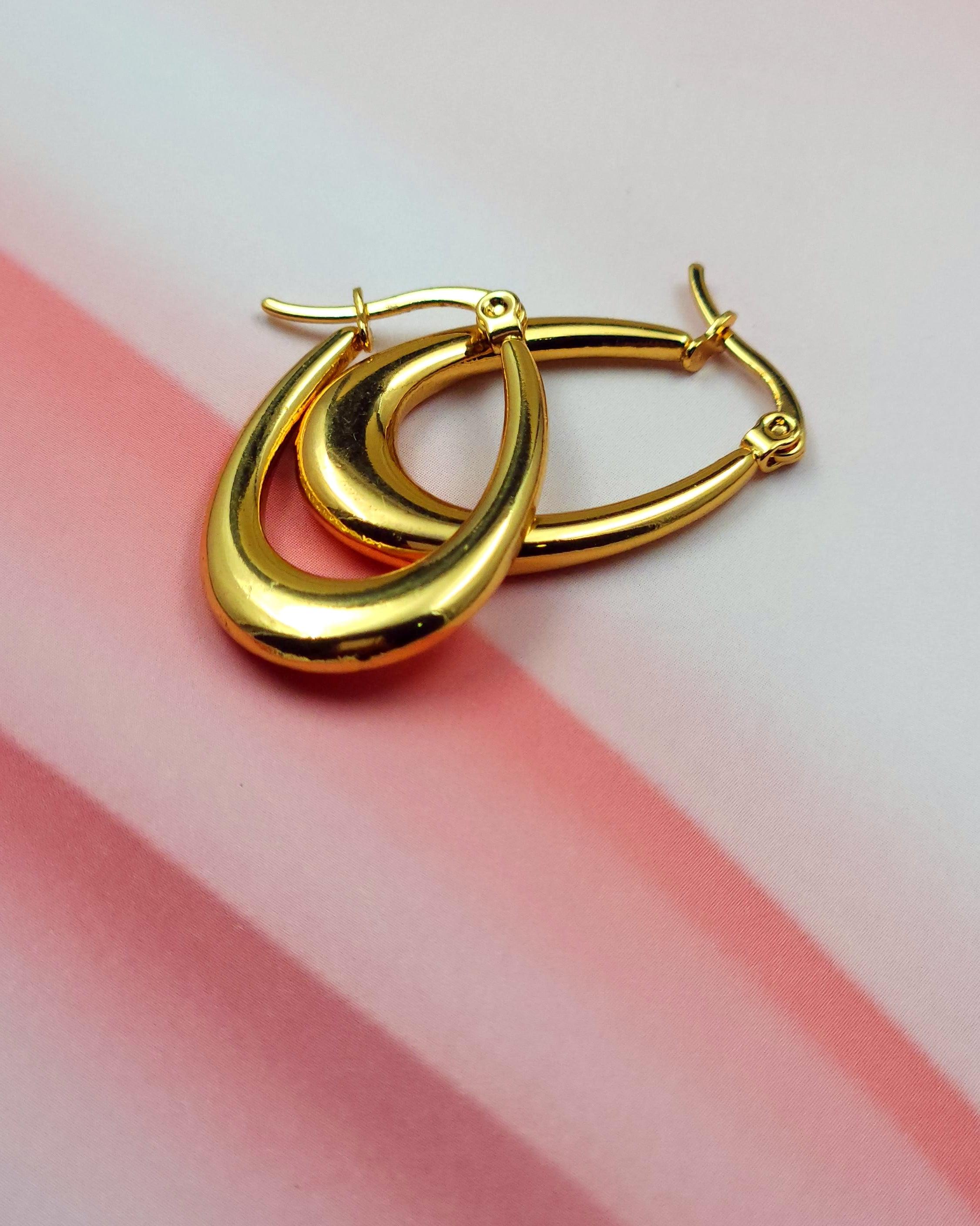 Golden Hoops Earrings