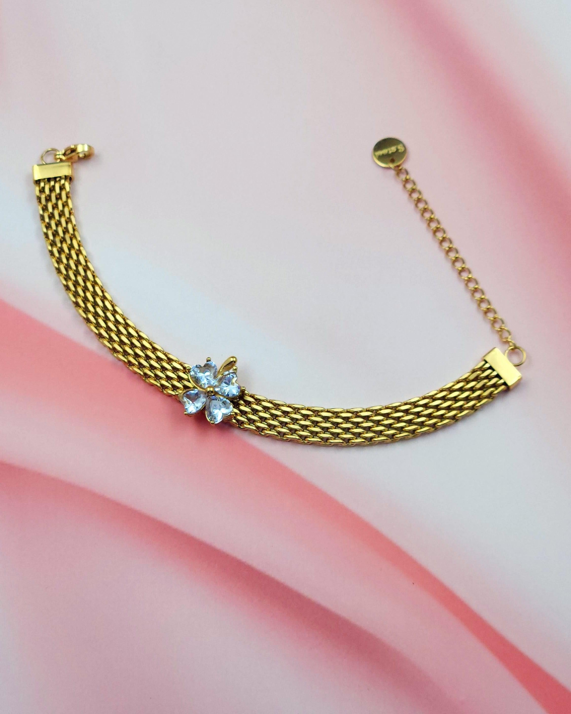 Gilded Elegance Office Wear Bracelet