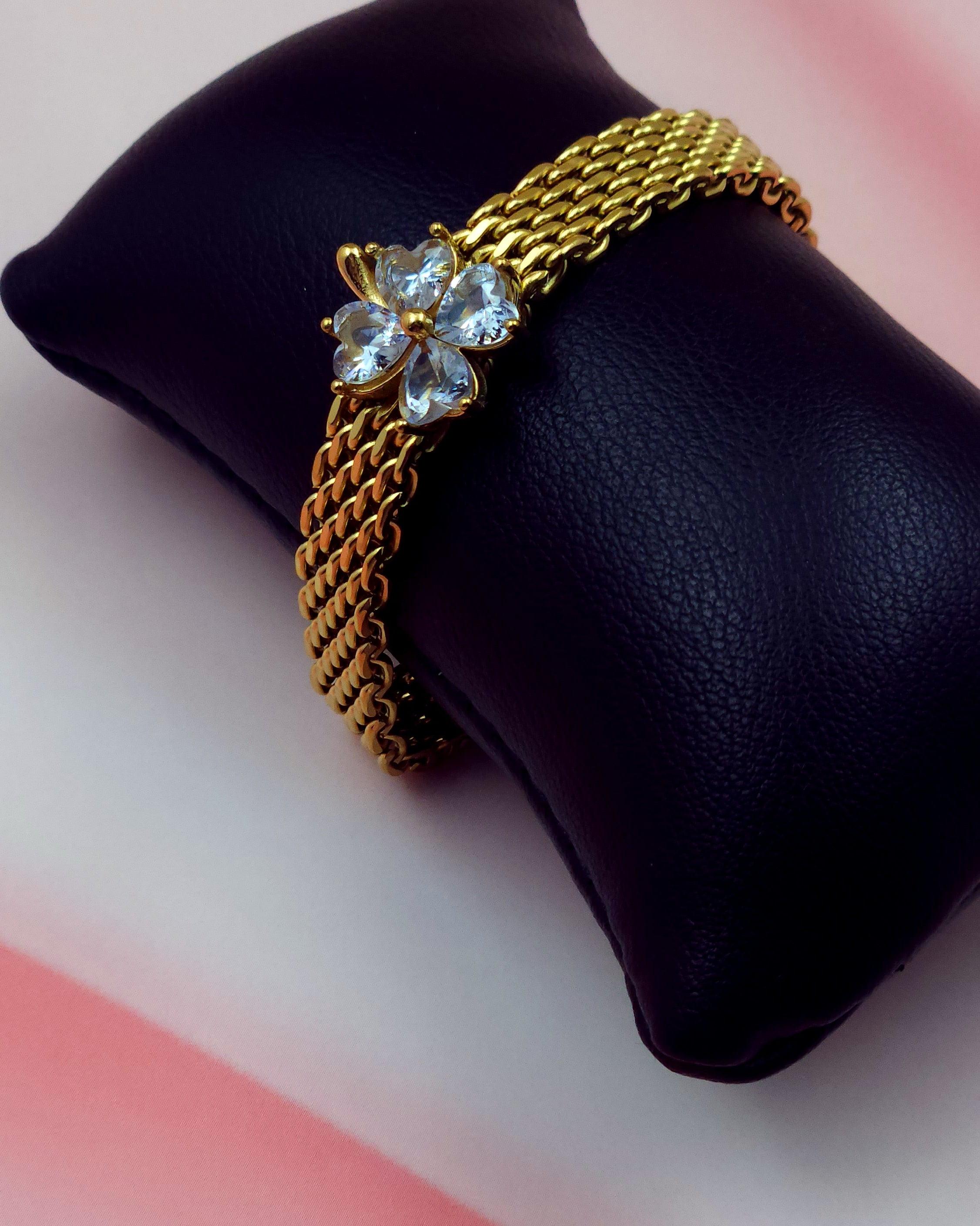 Gilded Elegance Office Wear Bracelet