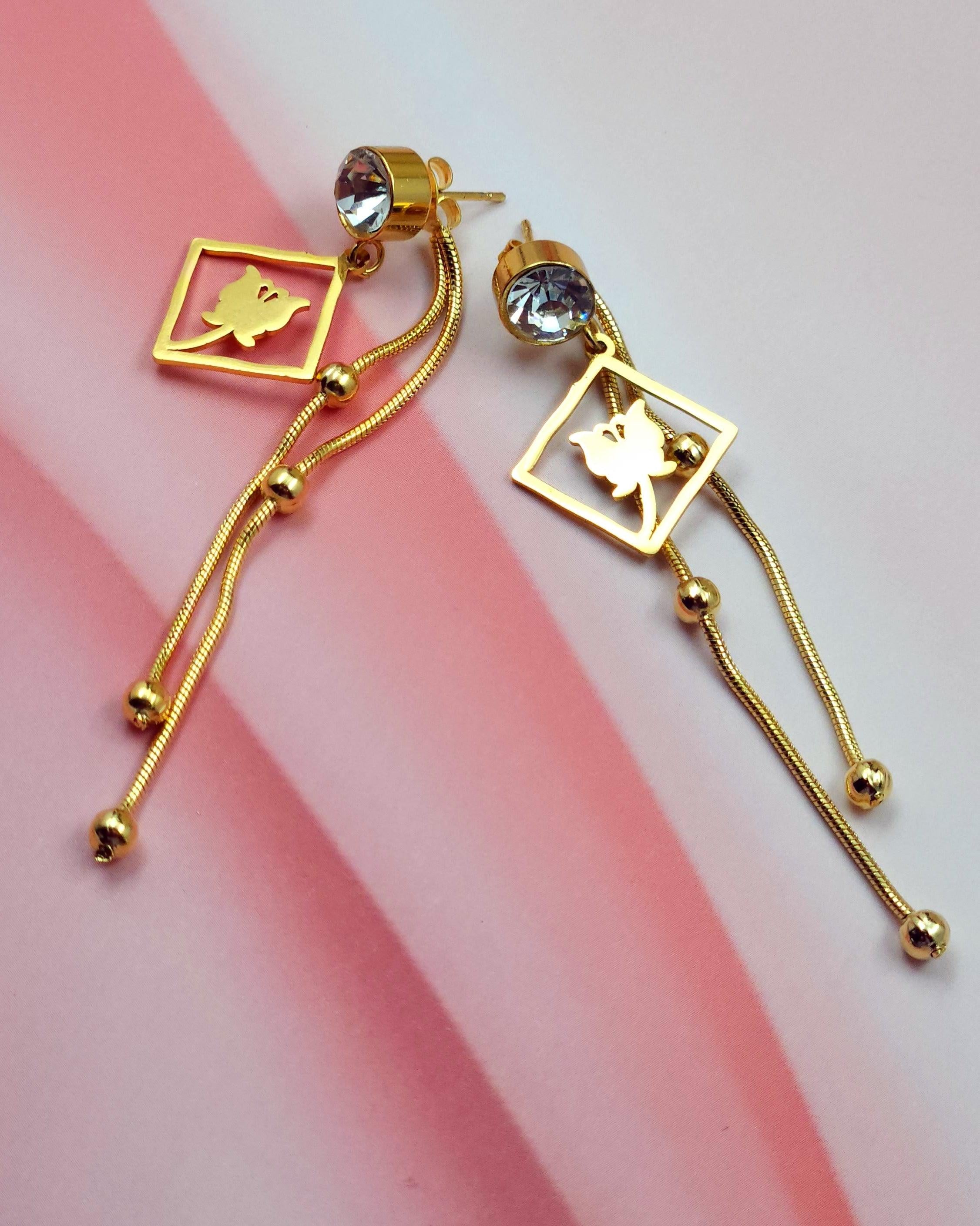 Golden Drop Earrings
