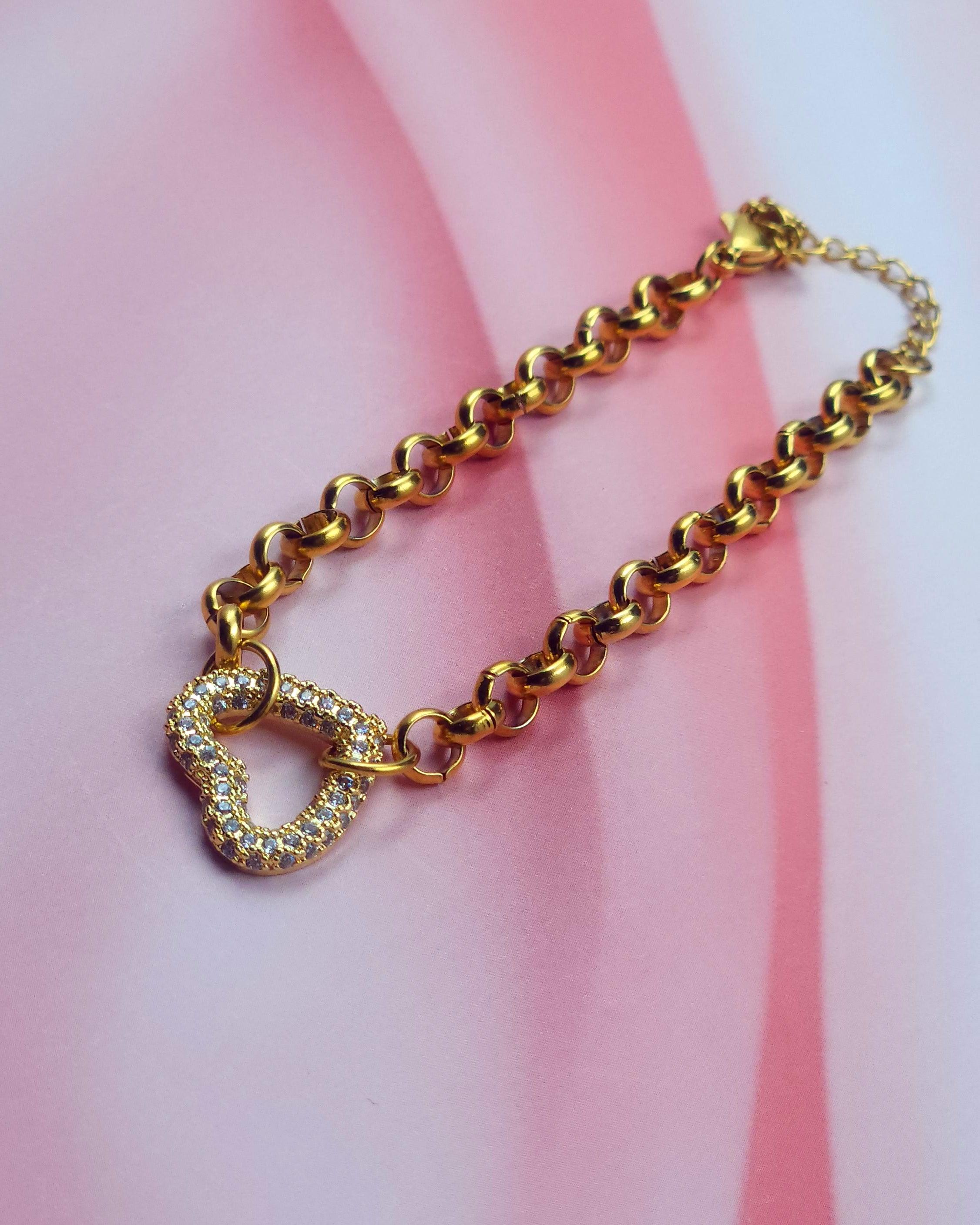 Love White Stone Adjustable Bracelet