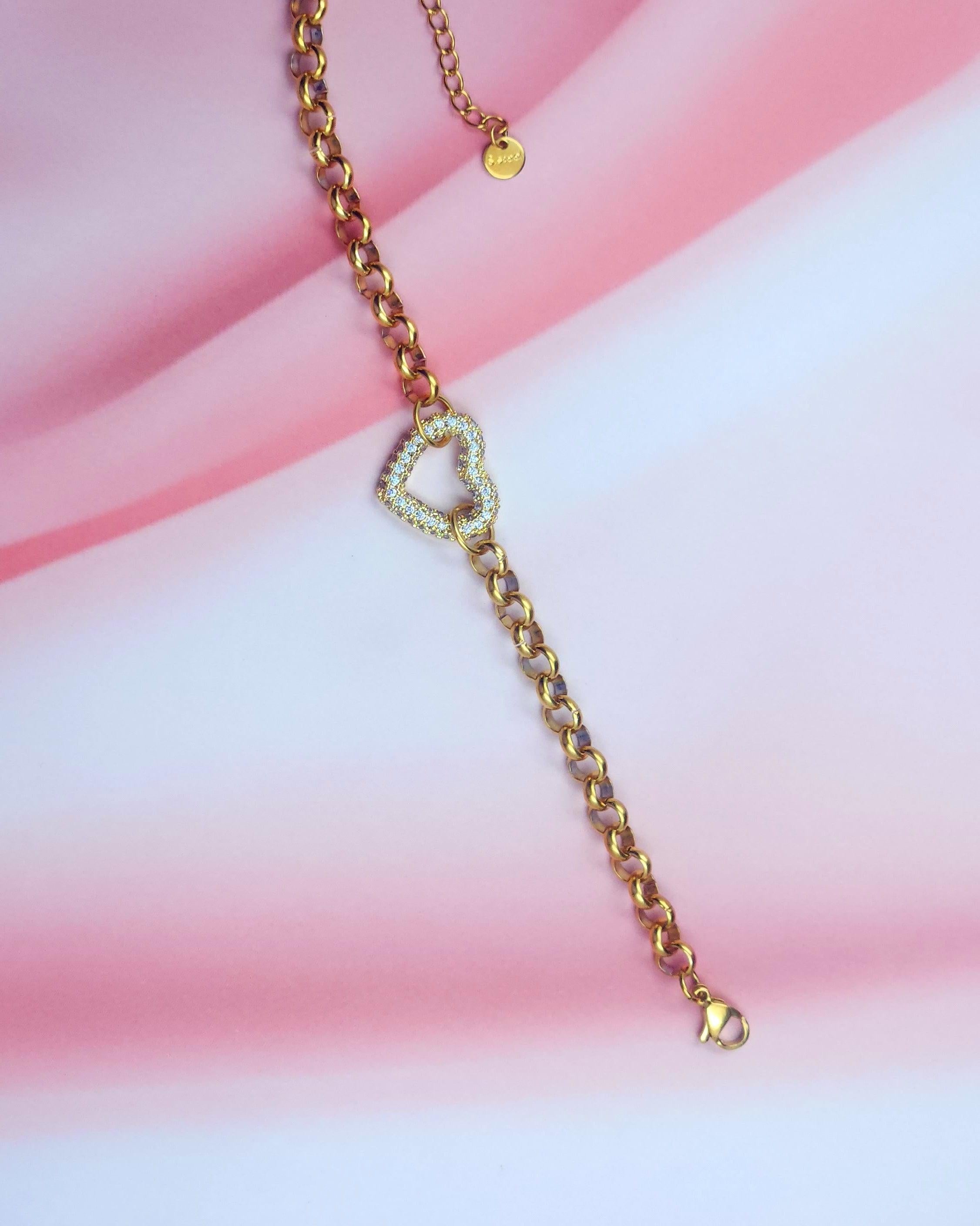 Love White Stone Adjustable Bracelet