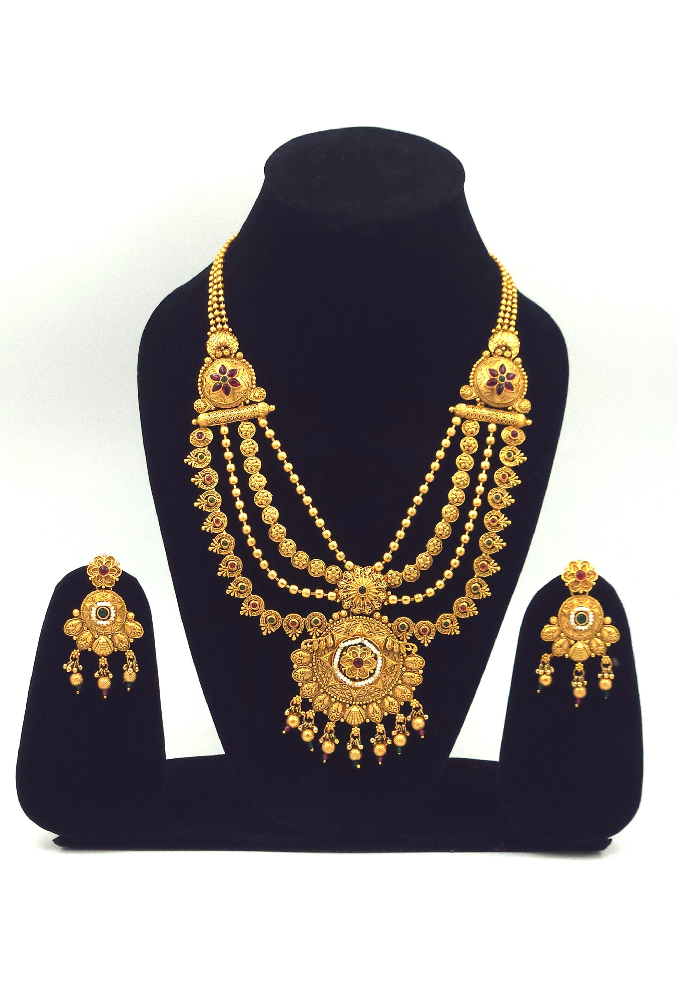Ragini Golden Premium Bridal Neckpiece