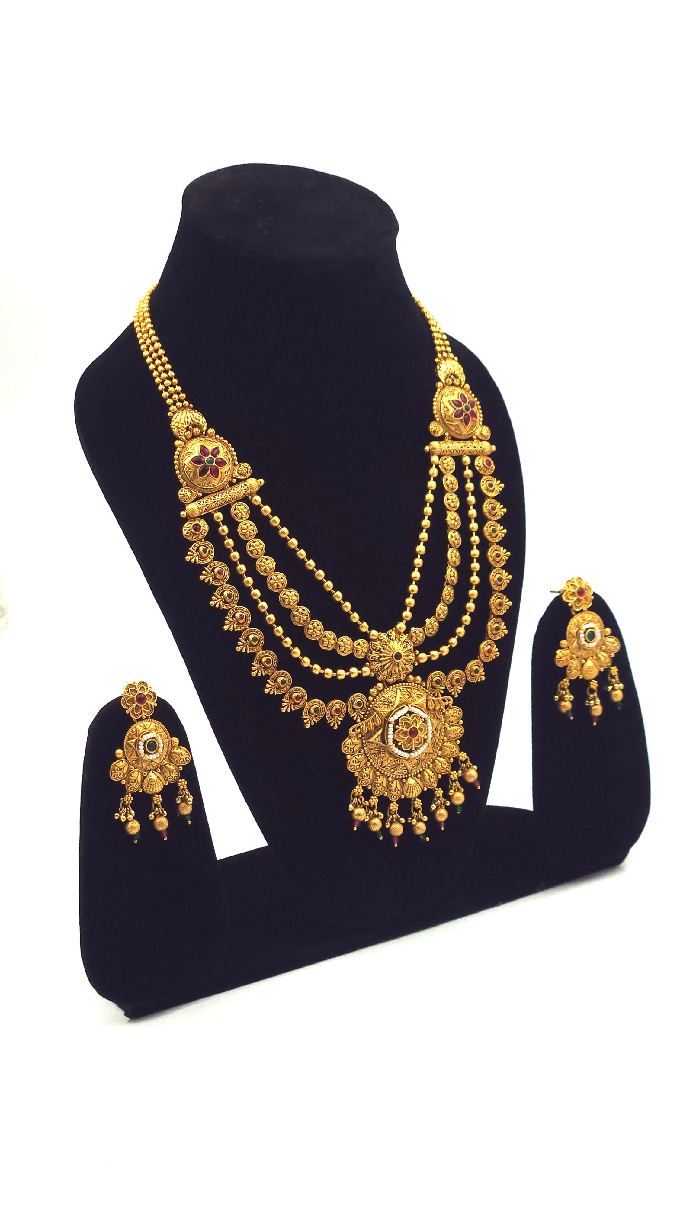 Ragini Golden Premium Bridal Neckpiece