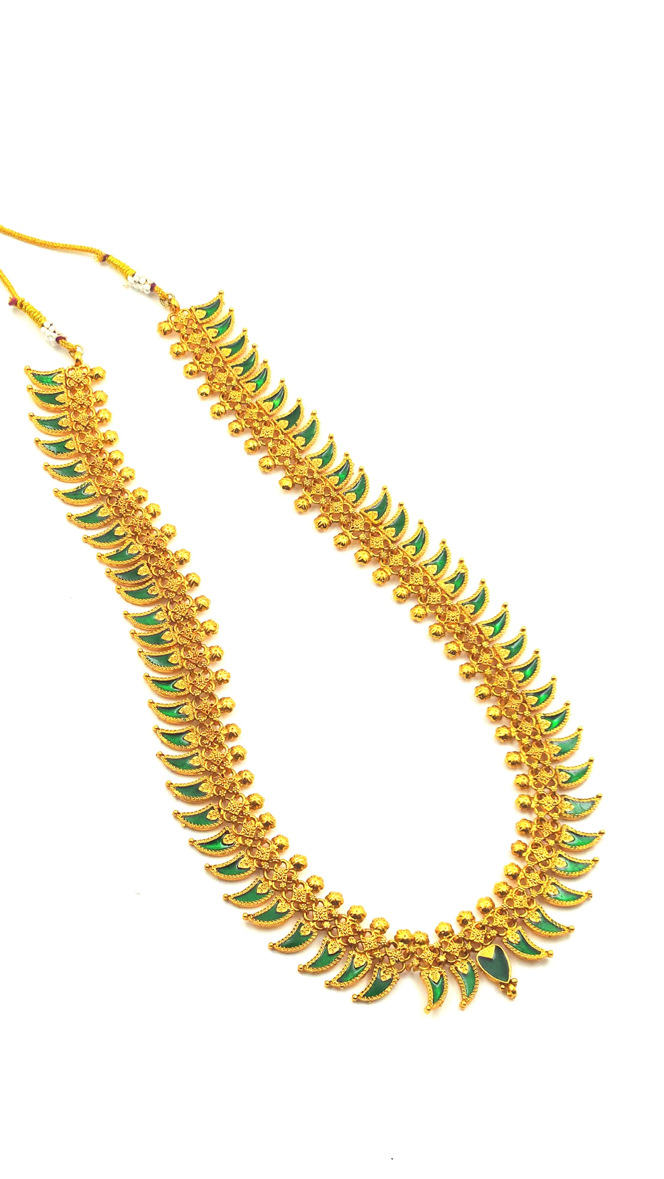 Minimalist Leaf Style Long Neckpiece