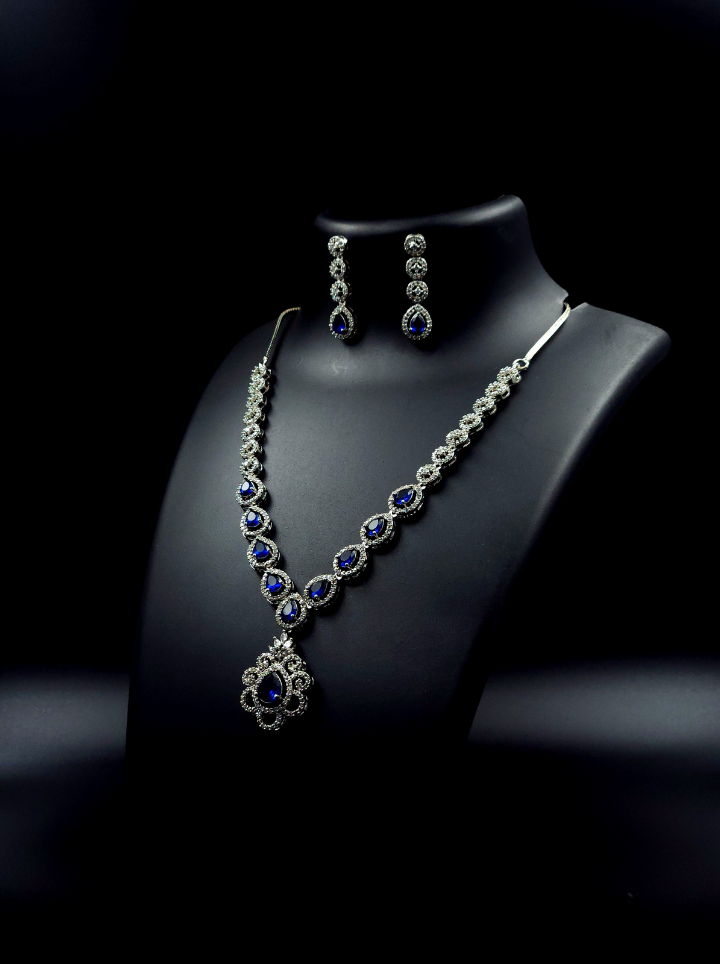 lolite Drop Pendent Necklace