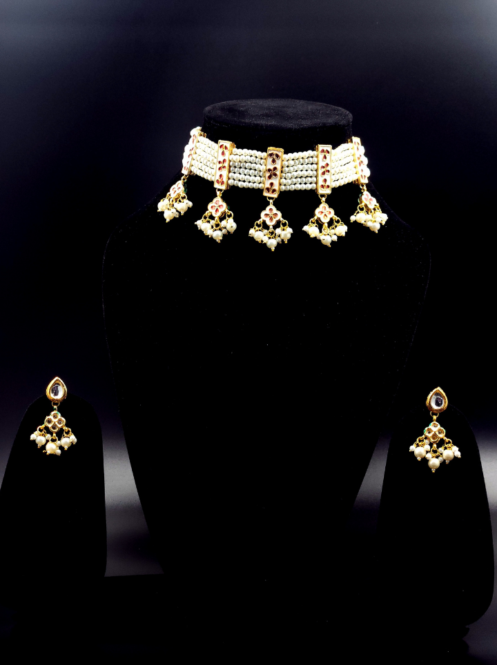Peral Chokar set with earrings