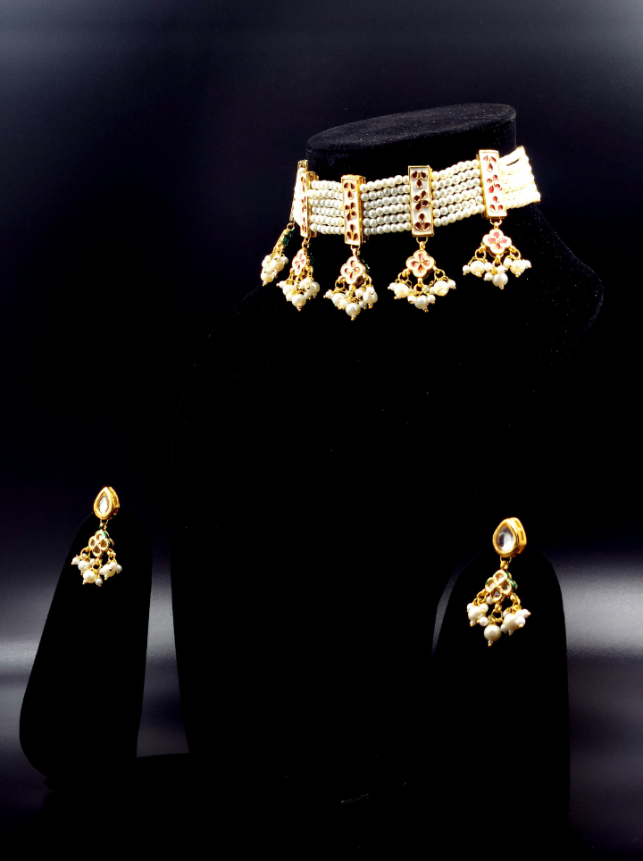 Peral Chokar set with earrings