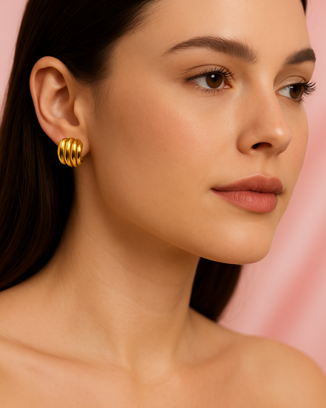 Forever Golden Stud Earrings