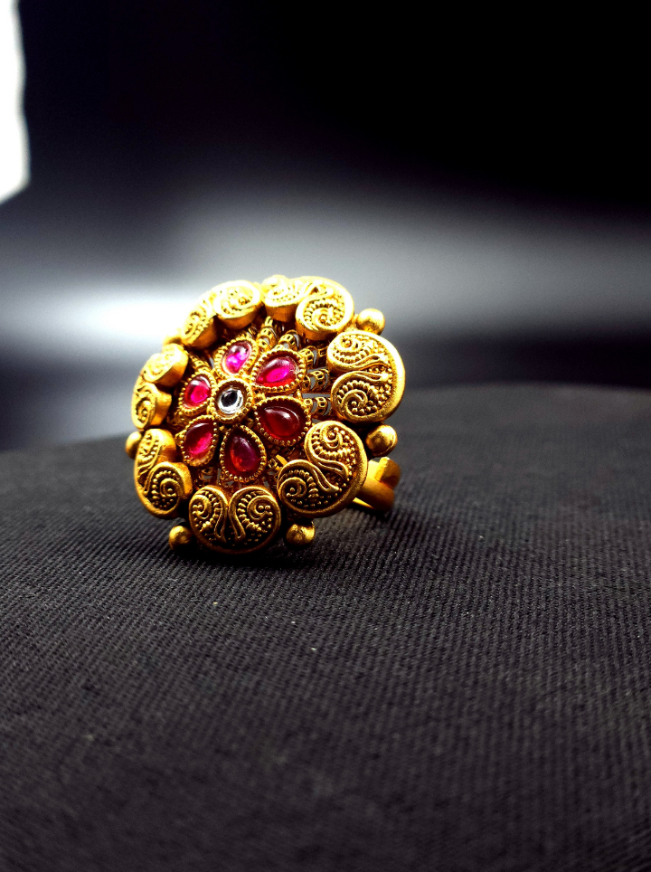 Antique Round Adjustable  Ring