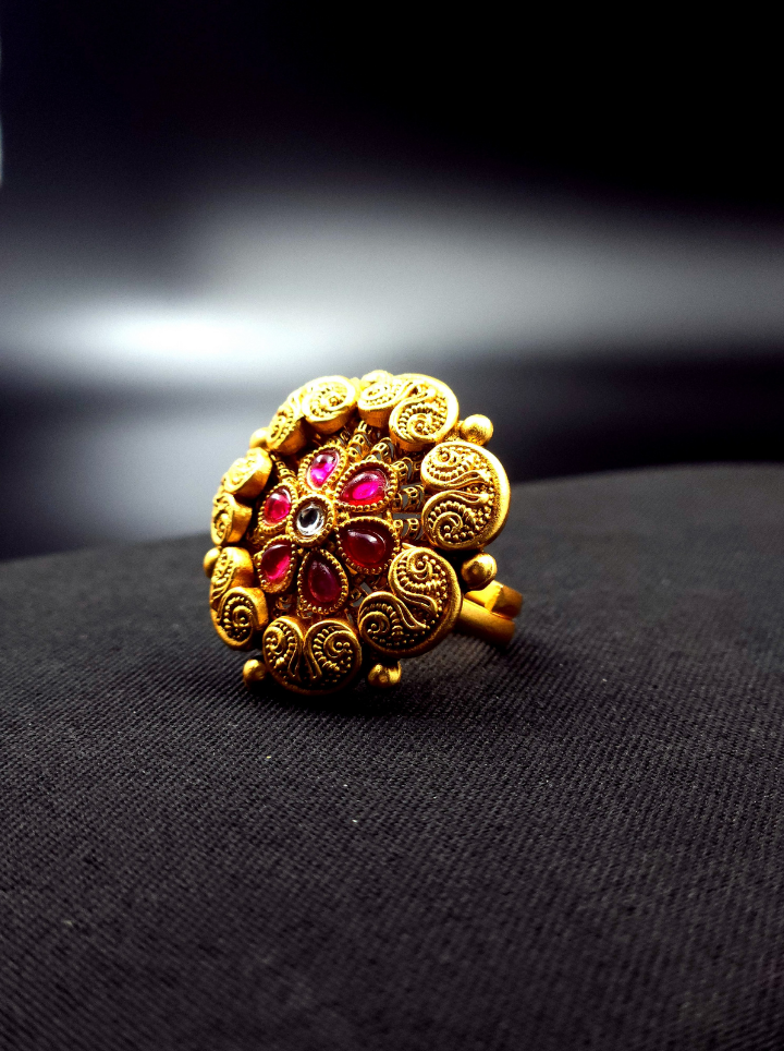 Antique Round Adjustable  Ring
