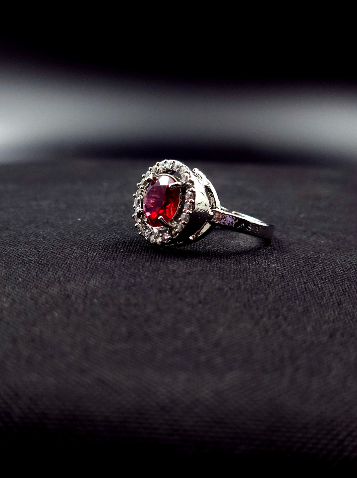 Ruby Radiance Adjustable Ring